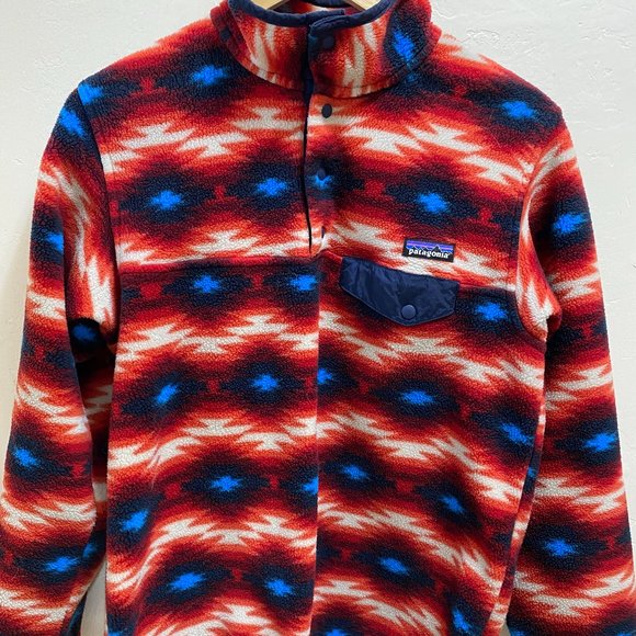 Patagonia Tops - Patagonia Wild Desert Aztec Snap T / Synchilla
